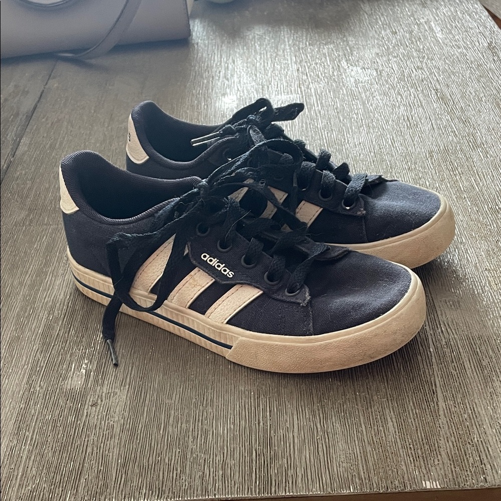 Adidas Boys Blue and White Sneakers - Size 1